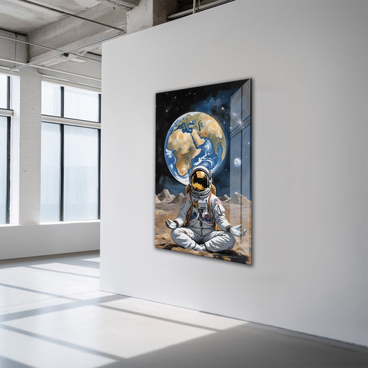 Astronaute en méditation face à la Terre (2025)