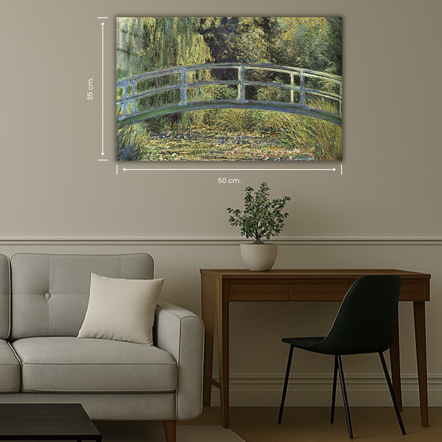 Le Bassin aux nymphéas, harmonie verte