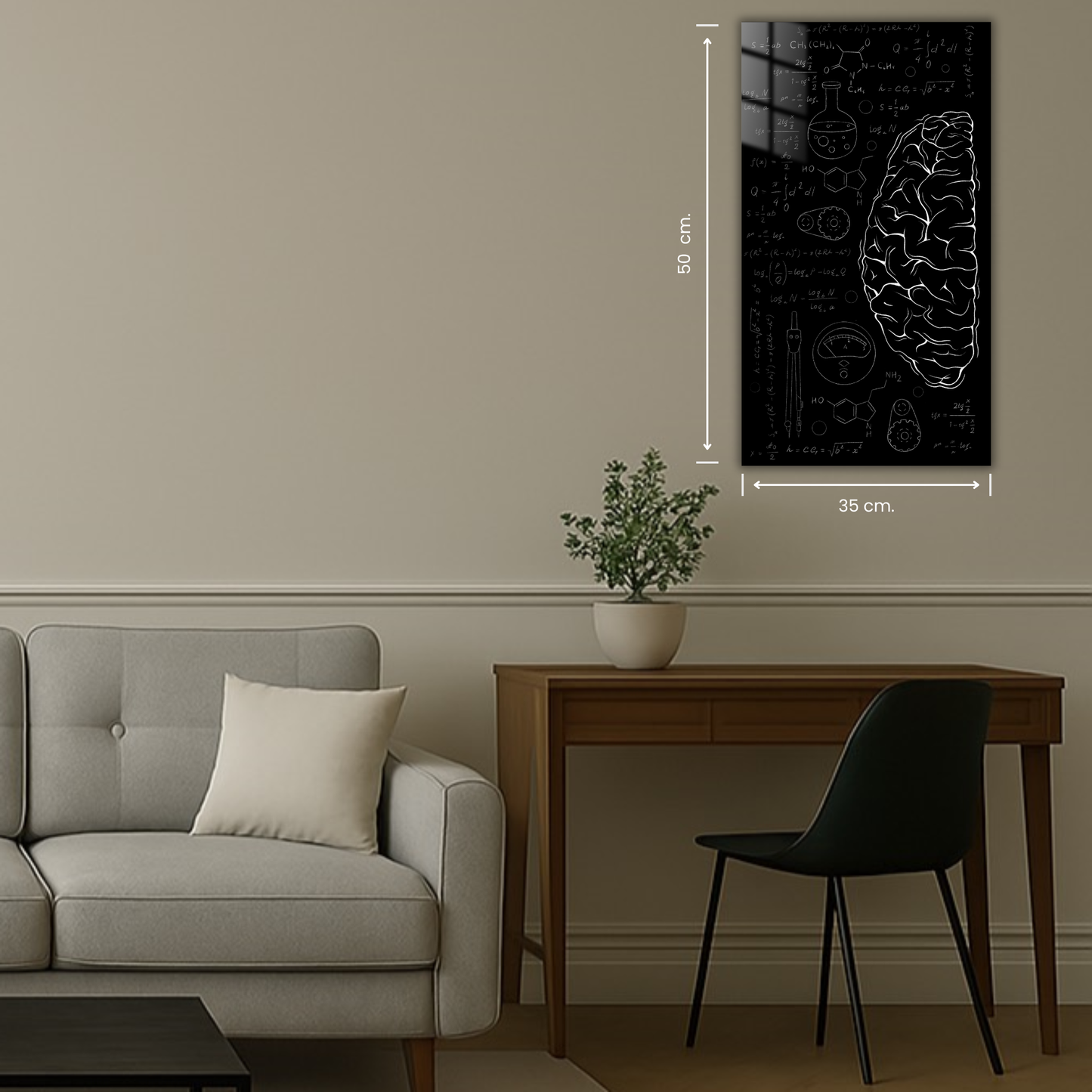 art mural évoquant la pensée et l’introspection