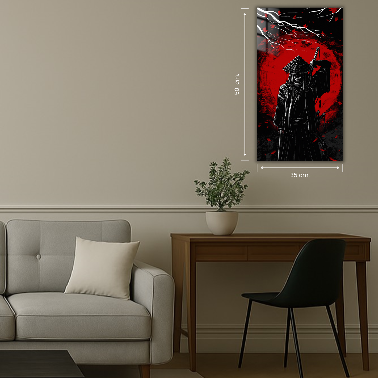 portrait de samouraï moderne