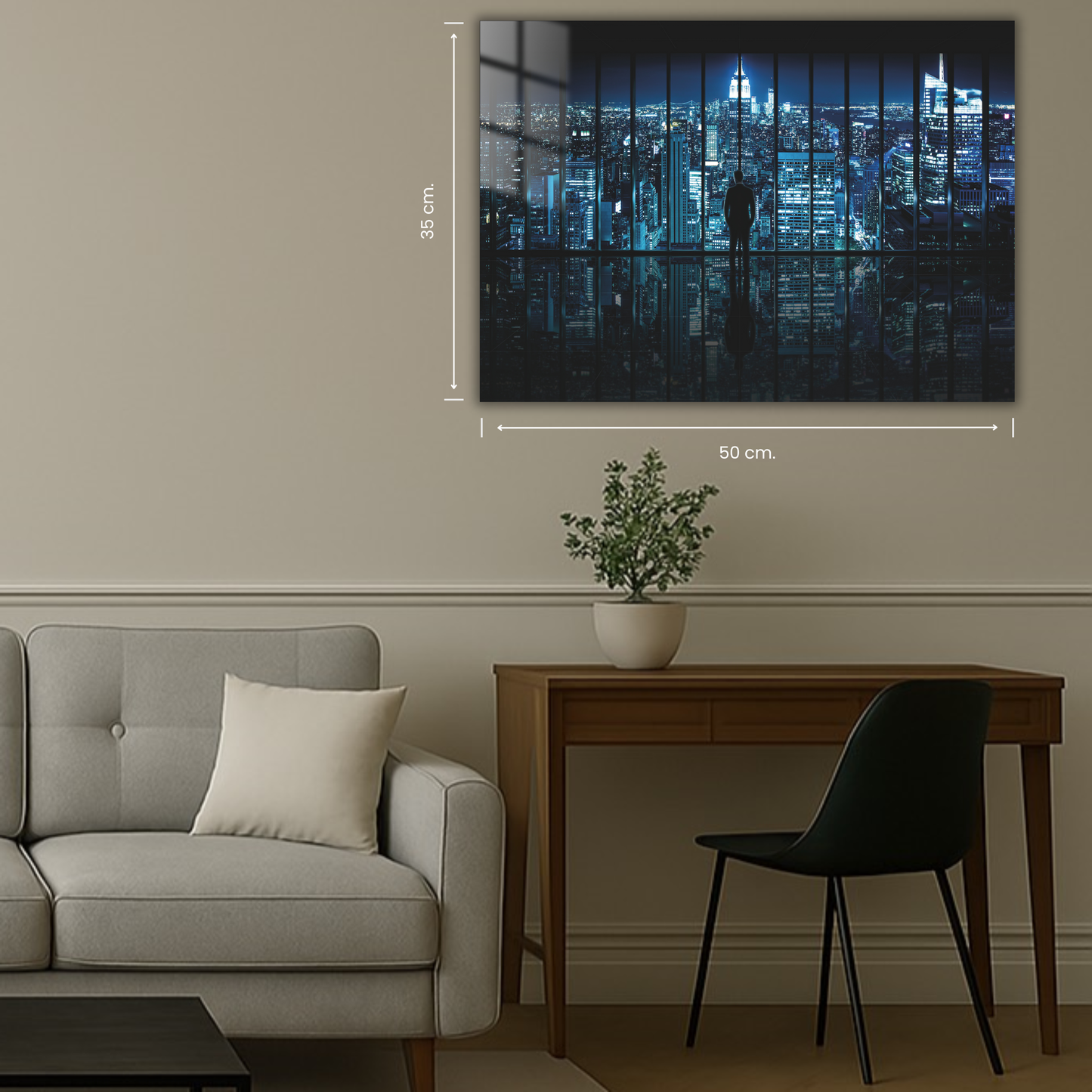 skyline de nuit atmosphère calme