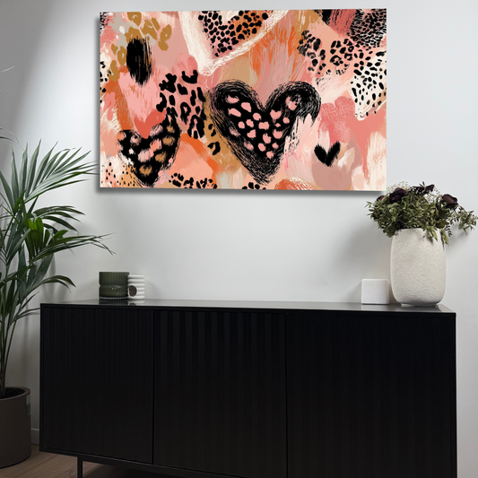 décoration murale cœur moderne