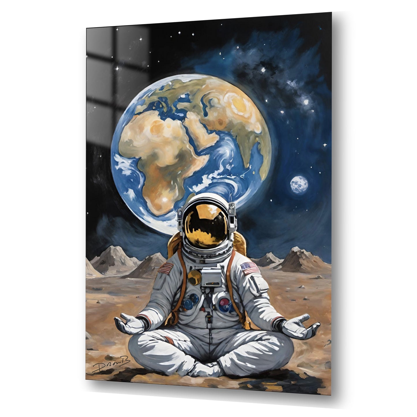 Astronaute en méditation face à la Terre (2025)