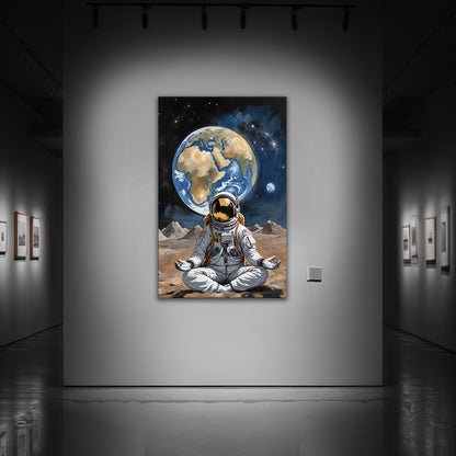 Astronaute en méditation face à la Terre (2025)