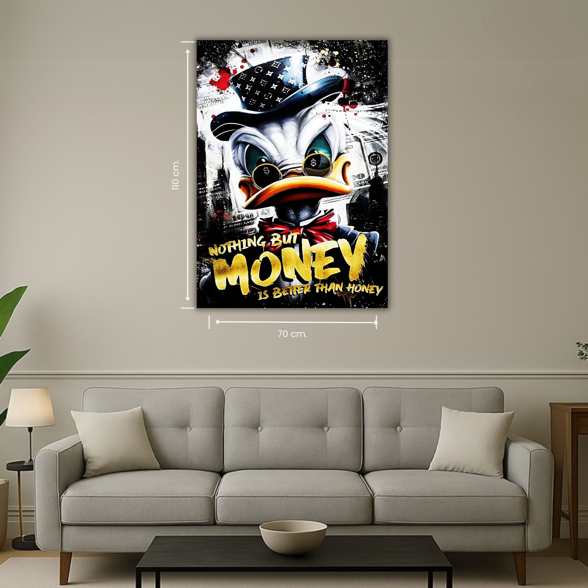 illustration urbaine billets dollar