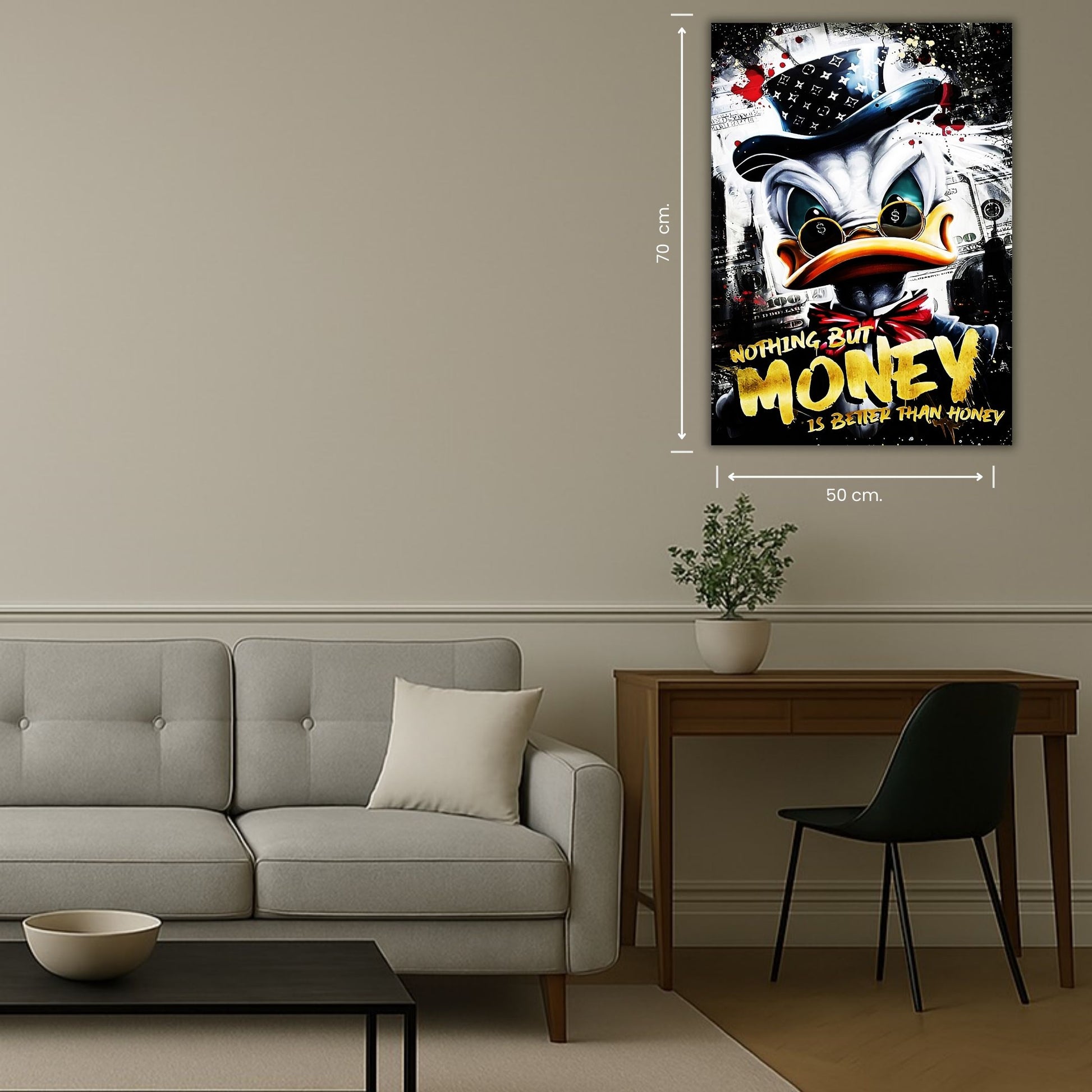 art urbain canard stylisé