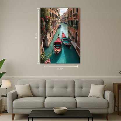 art mural Venise façades colorées