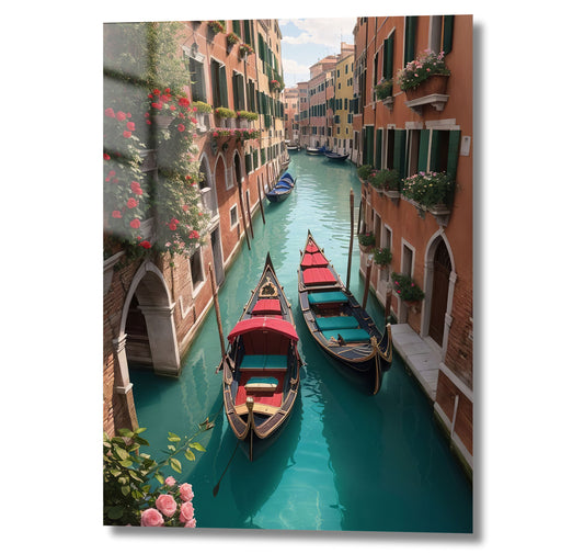 gondoles sur canal de Venise