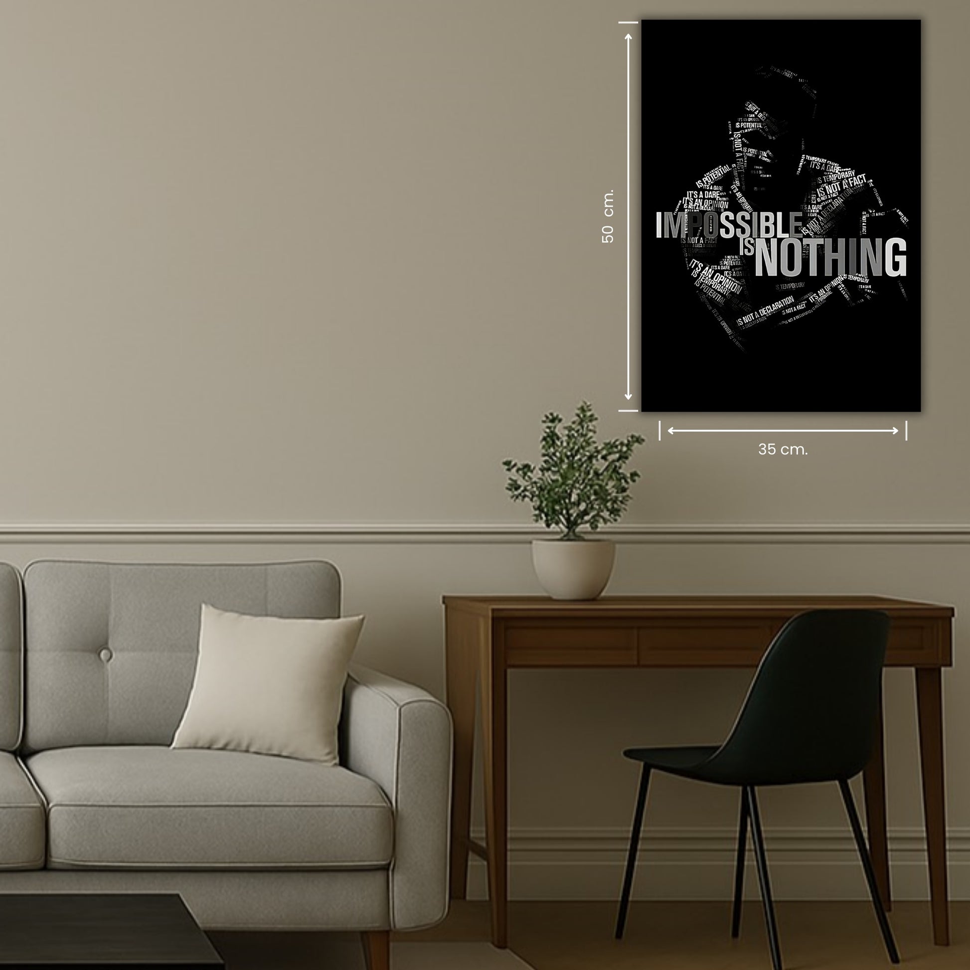 illustration typographique inspirante