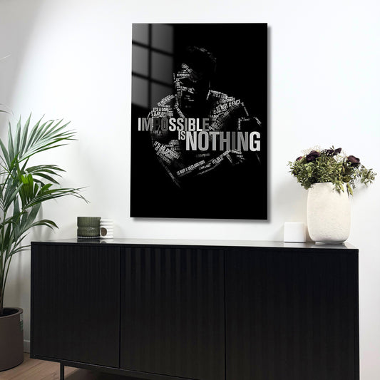 tableau noir et blanc message motivation