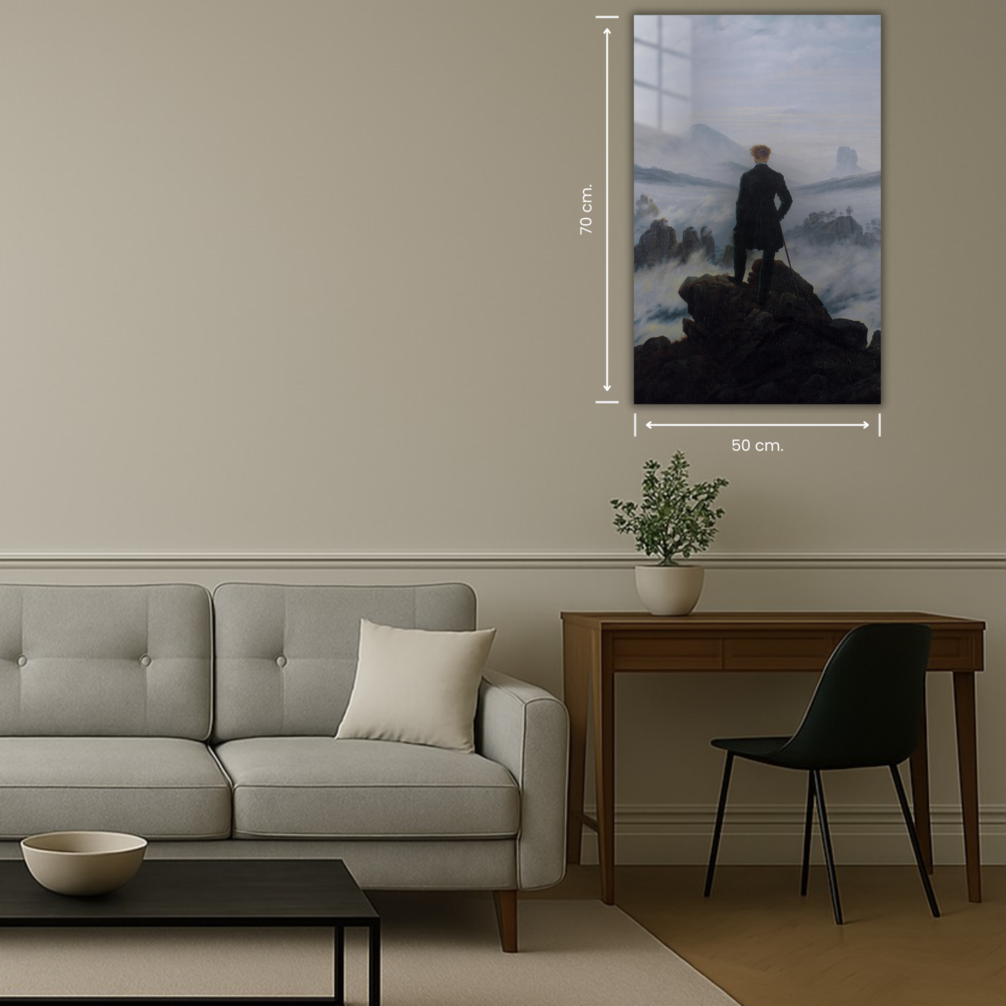 Le Voyageur contemplant une mer de nuages