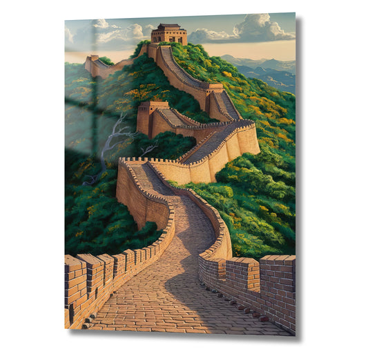 grande muraille de chine serpentant dans les montagnes