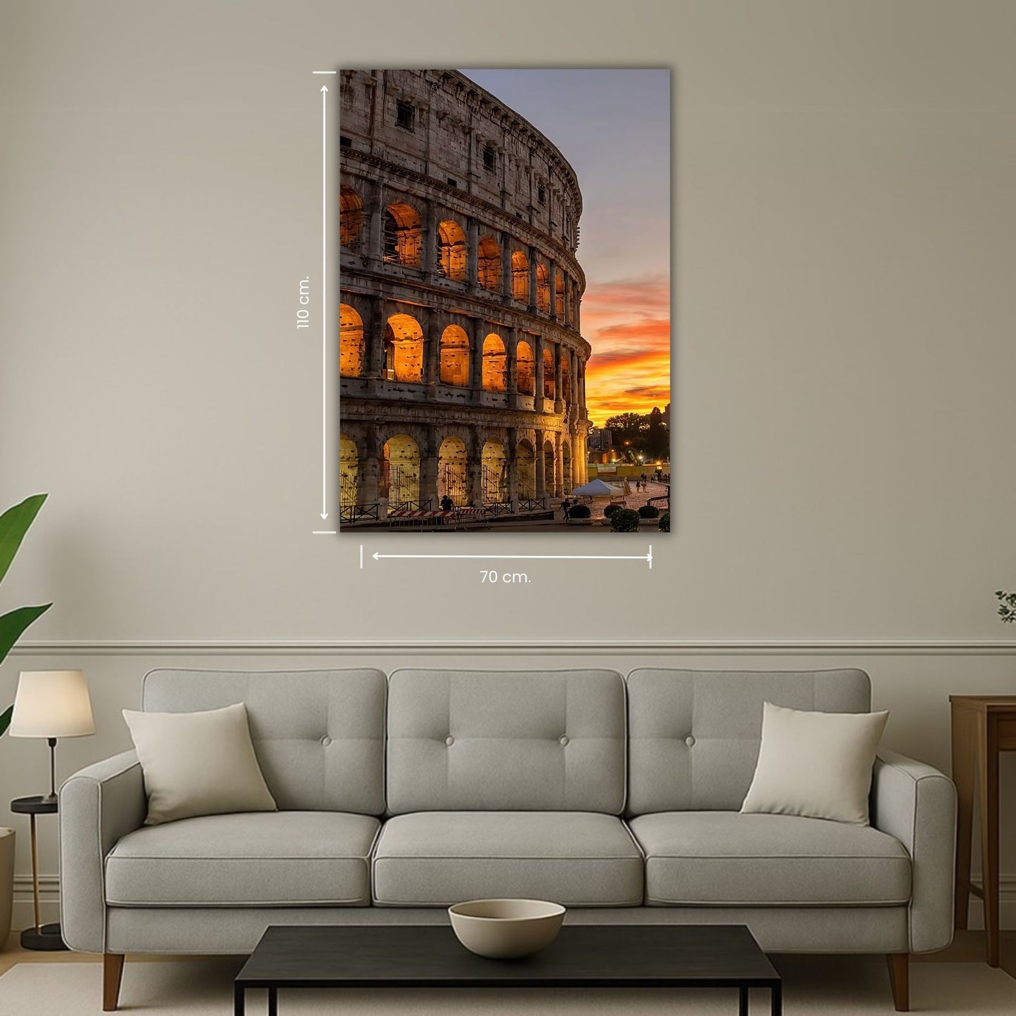 image du colisée romain en fin de journée