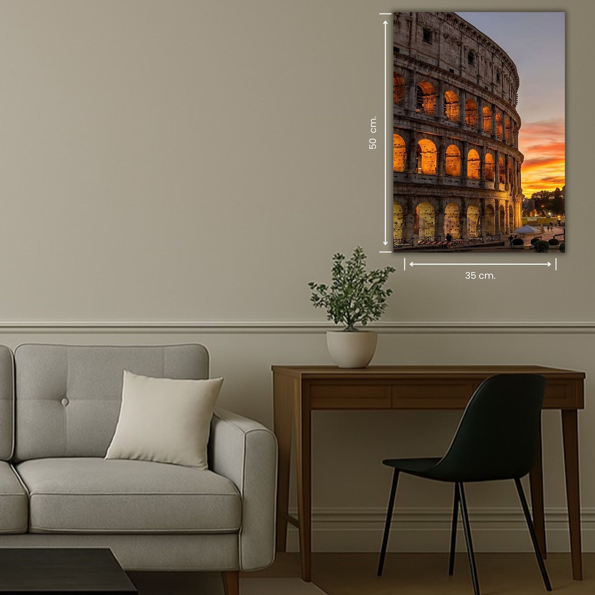 monument du colisée photographié au crépuscule