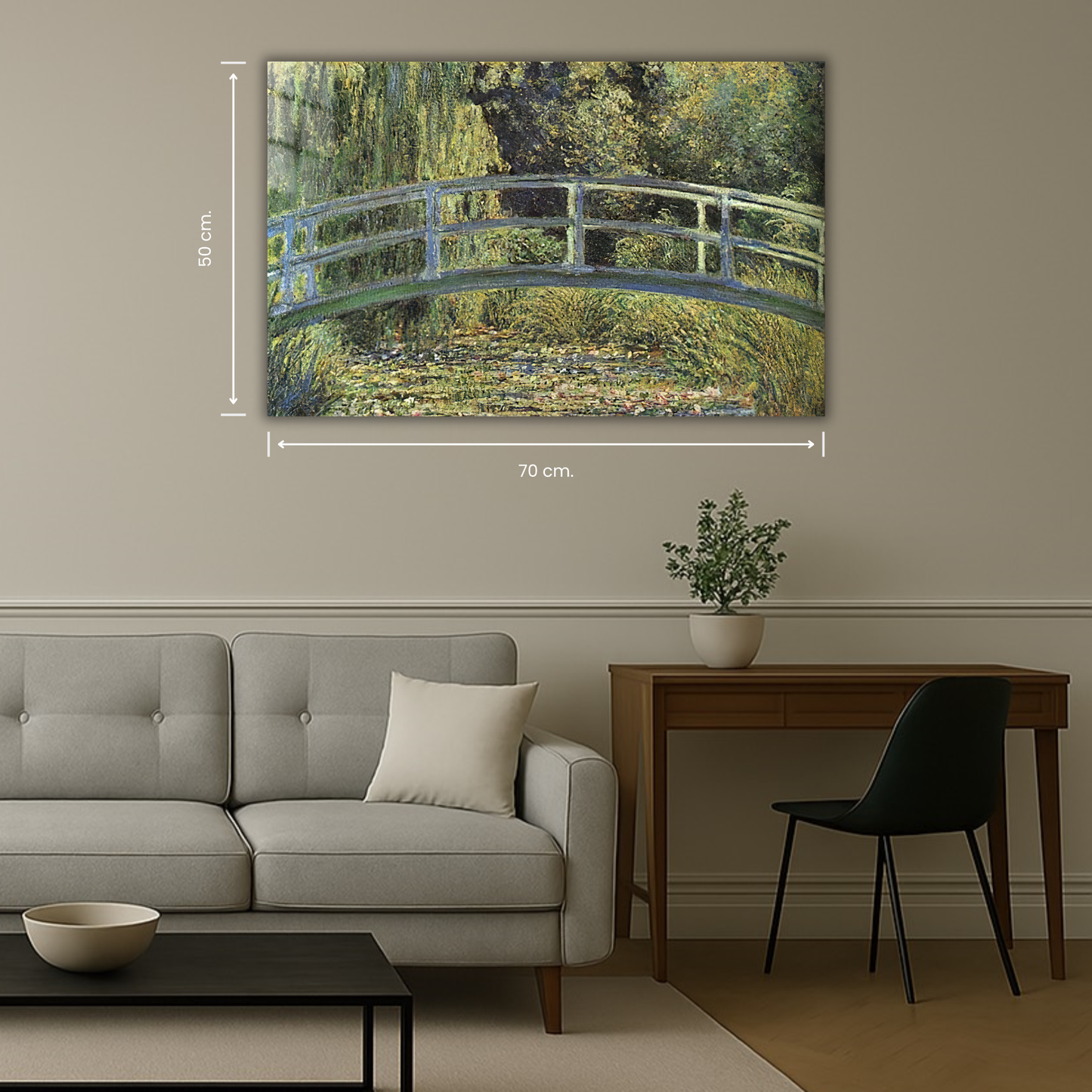 Le Bassin aux nymphéas, harmonie verte