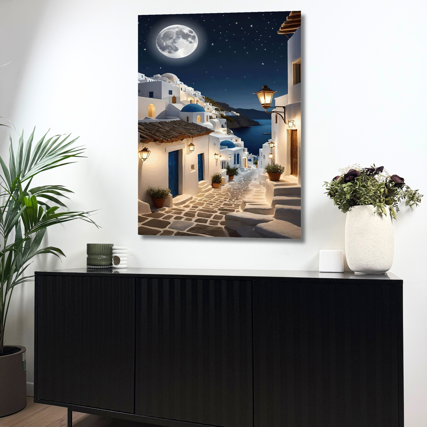 Santorini Moon Light