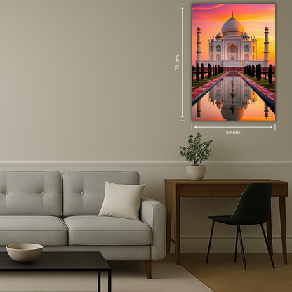 Taj Mahal Pink Sunset
