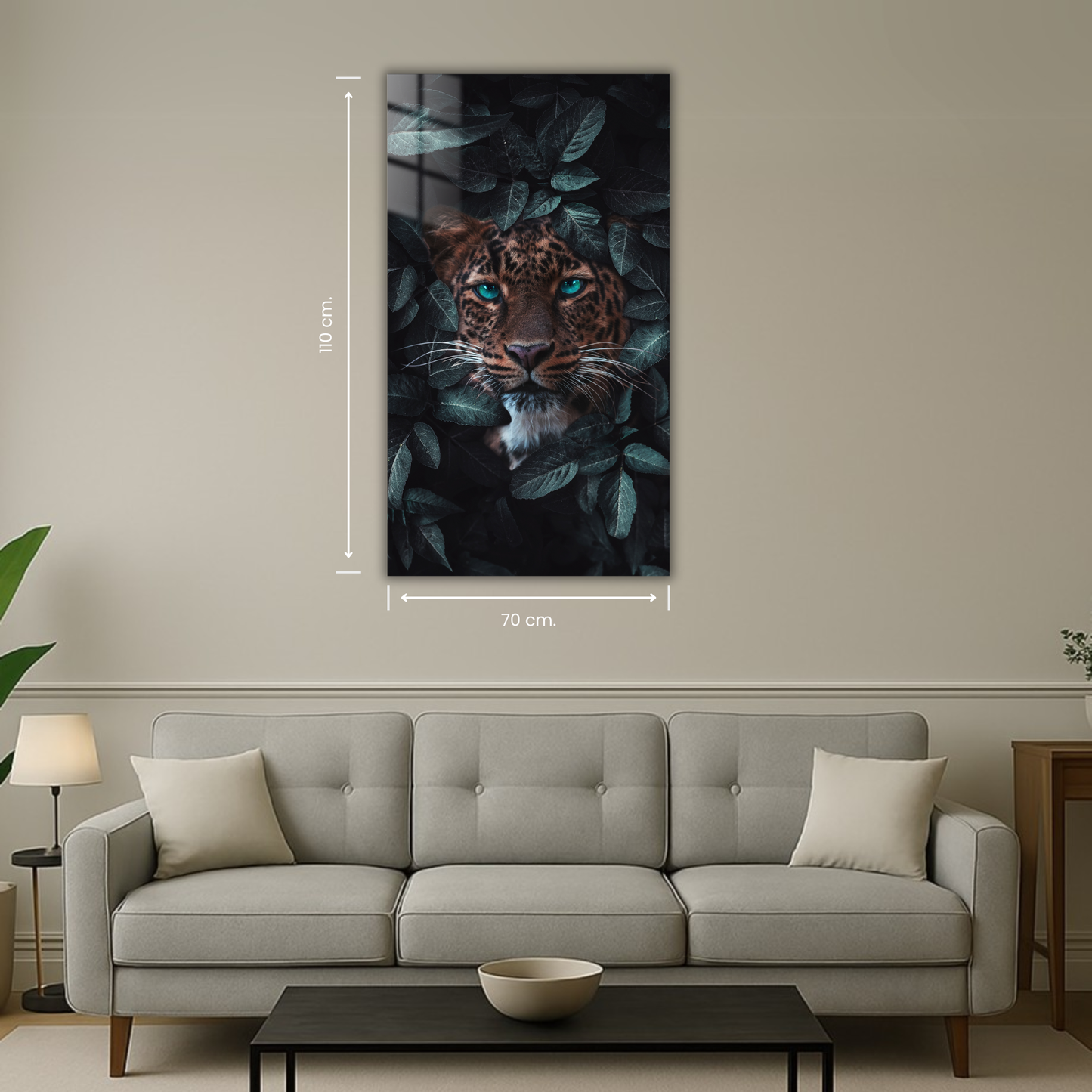 création graphique évoquant un animal dans la nature