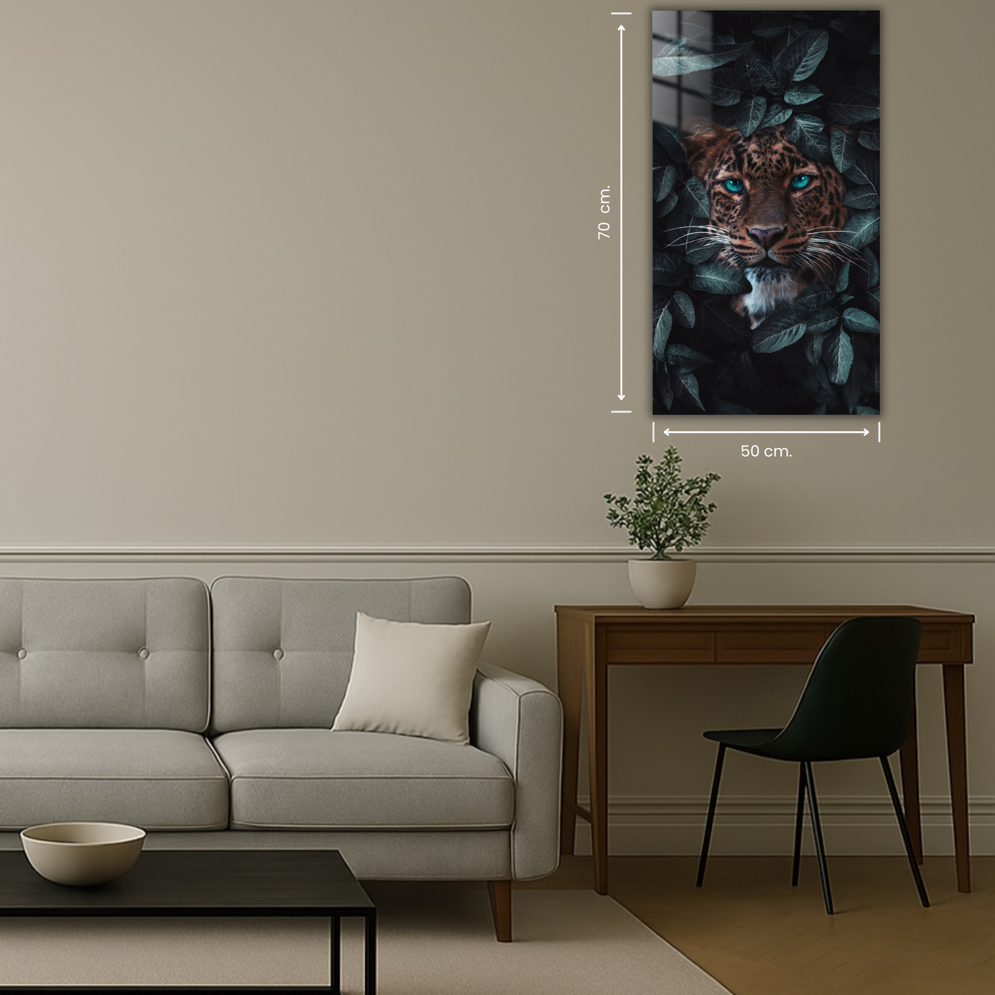 visuel artistique mêlant ombres et végétation