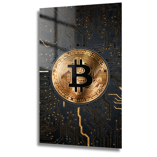 tableau bitcoin doré