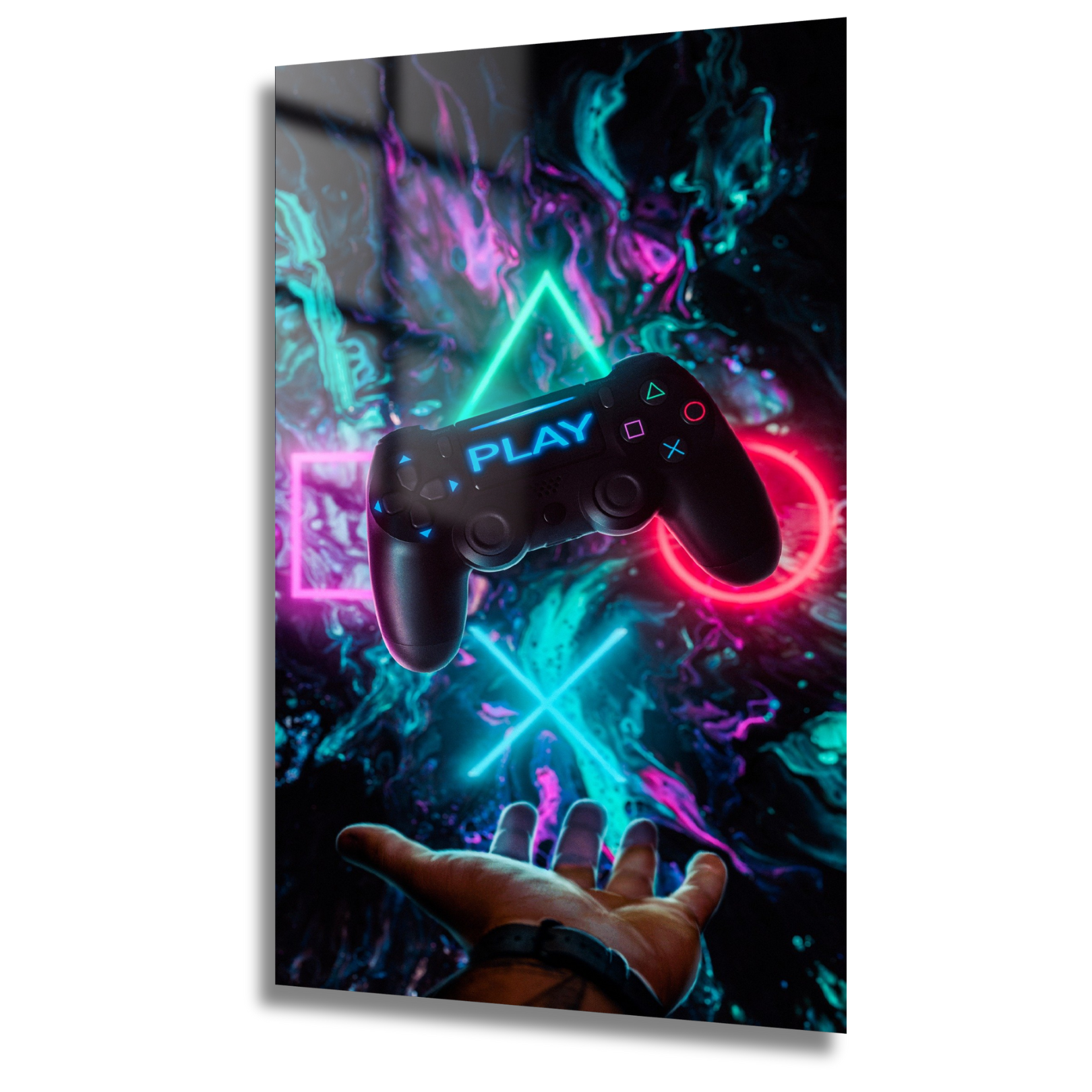 tableau gamer neon