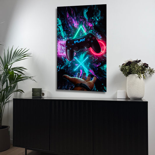 art mural gaming futuriste