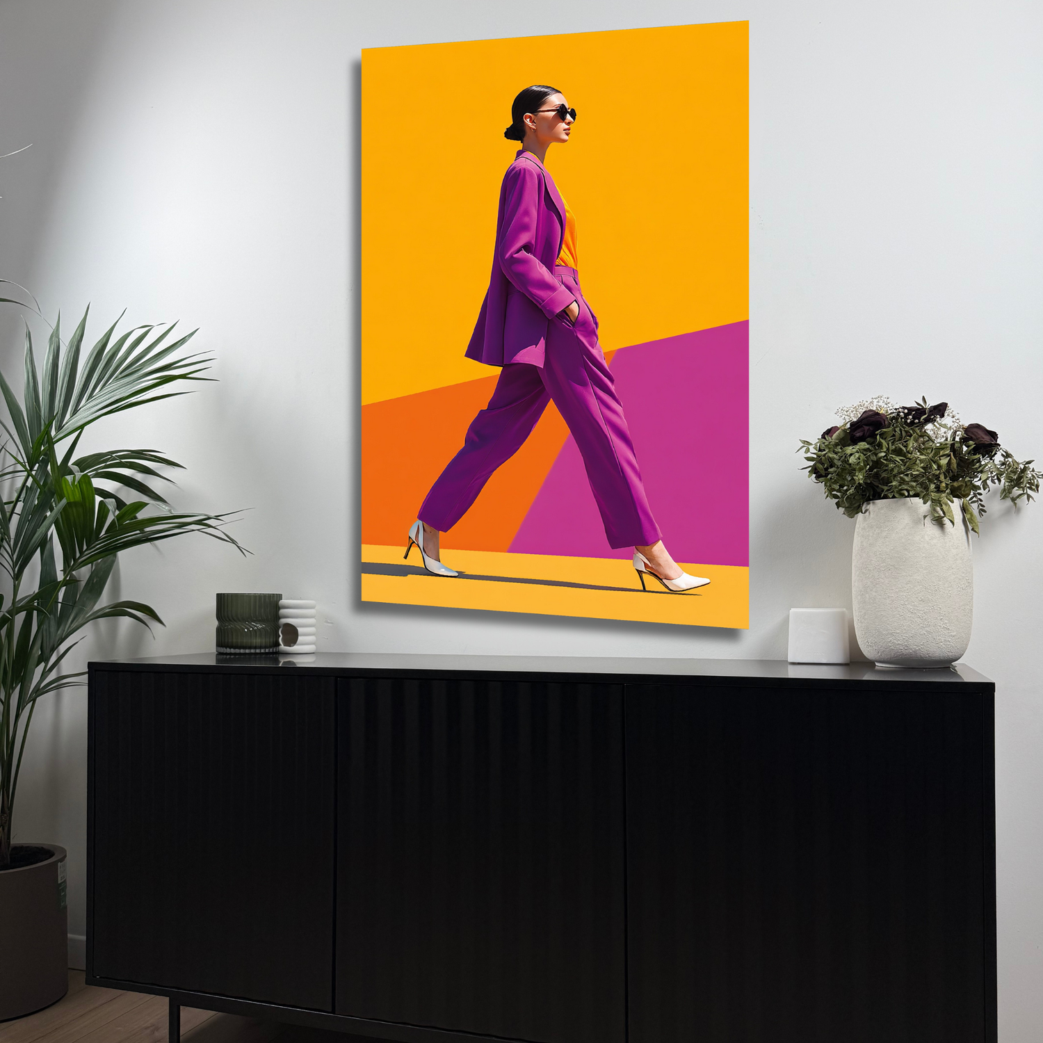 décoration murale silhouette stylée