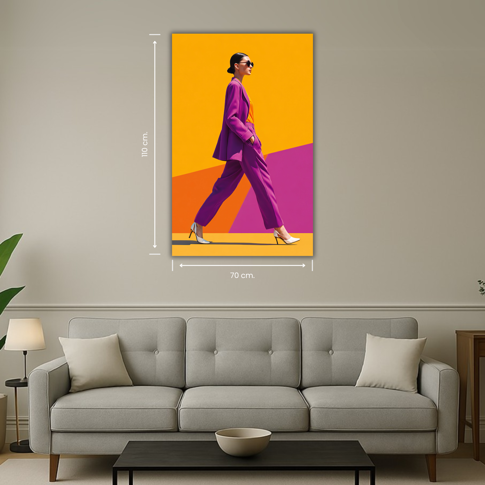 décoration murale silhouette stylée