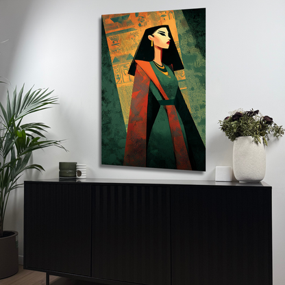 portrait egyptien stylisé