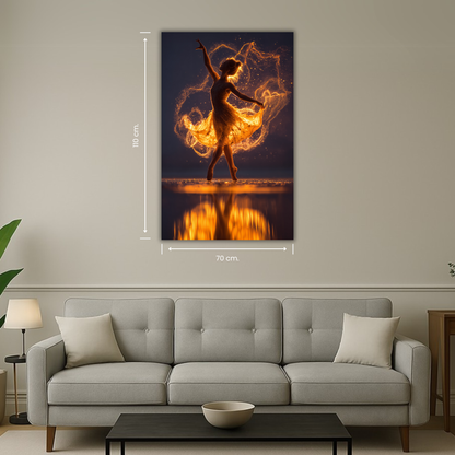 décoration murale danseuse lumineuse