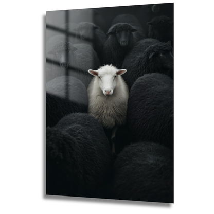 mouton blanc contraste