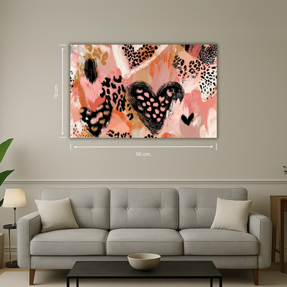 art mural romantique design abstrait
