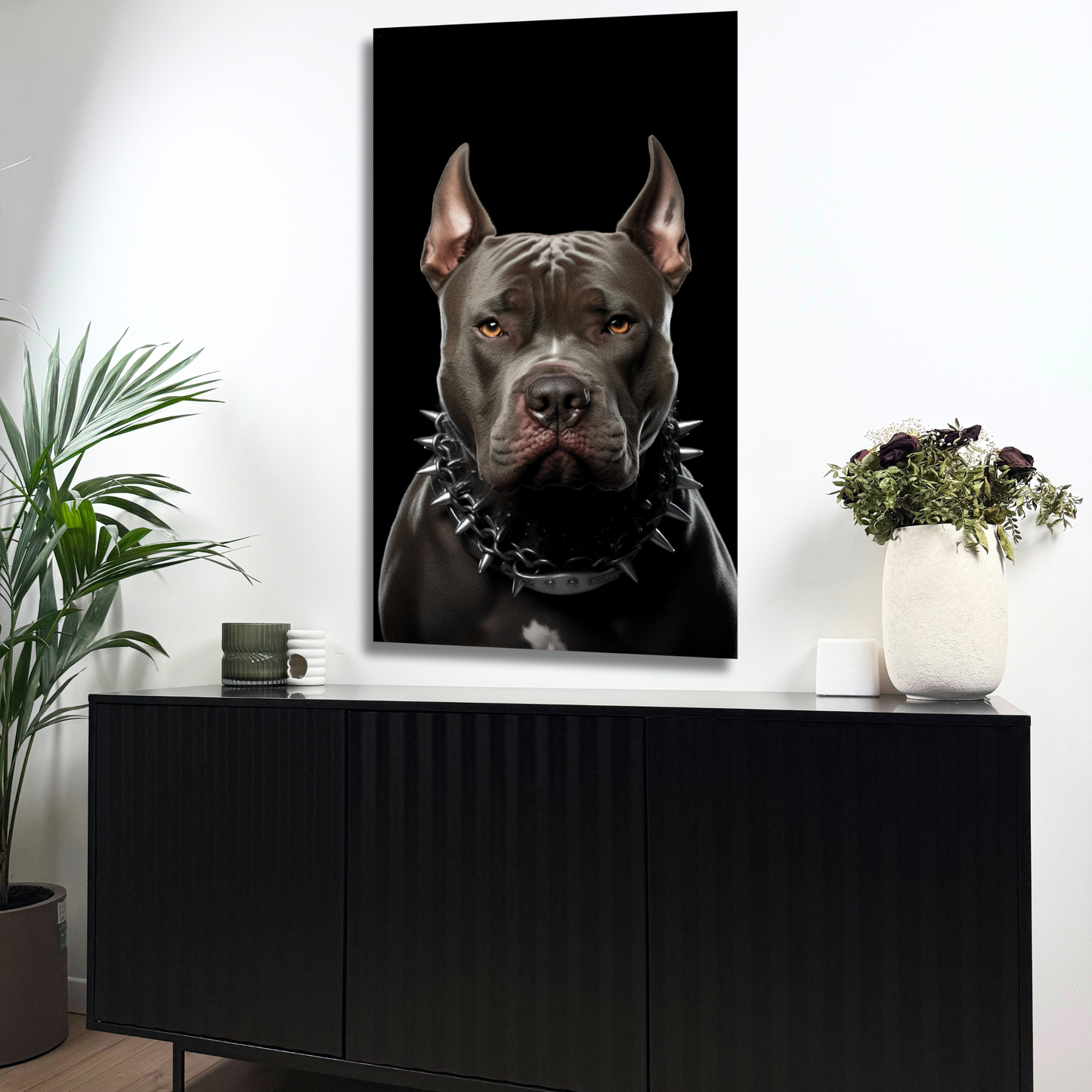 portrait de chien puissant pour décoration murale moderne
